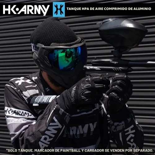 Miniatura 3 de HK Army Tanque de aire comprimido de aluminio HPA para paintball con sistemas de aire - Regulador estándar Negro