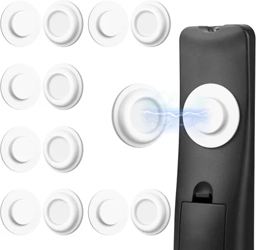 Miniatura 14 de Paquete de 6 soportes magnéticos para control remoto – Soporte de pared magnético de silicona mejorado para TV, ventilador y aire acondicionado