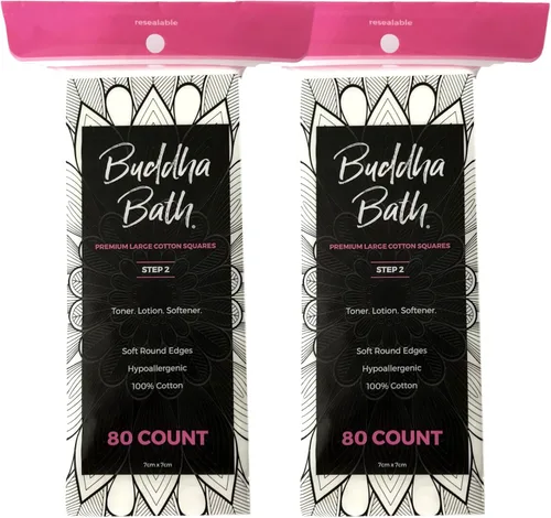 Miniatura 7 de Algodón facial redondo profesional de alta calidad, lujoso, 100% natural, hipoalergénico, sin rellenos, maquillaje y algodón facial, 3 paquetes