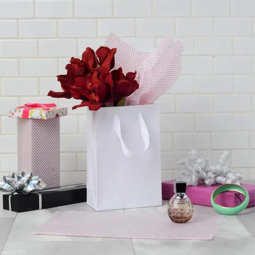 Miniatura 6 de Prime Line Packaging Bolsas de Regalo de Papel Kraft, Mini Bolsas de Regalo de Papel con Asas para Baby Showers, Bautizo, Bodas, Fiestas, Recuerdos