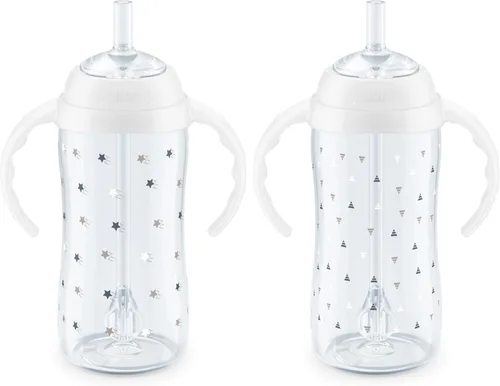 Miniatura 12 de NUK Learner Vaso con Pajita, 5 oz, Paquete de 2 - Vaso Entrenador para Niños Pequeños con Pajita Suave para Beber Fácilmente, Adecuado para Edades