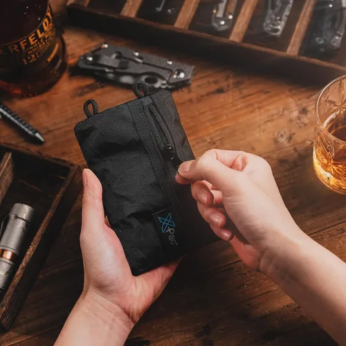 Miniatura 8 de VIPERADE VE3 Organizador de herramientas, cinturón de herramientas de nylon con bucle y 4 bolsillos, bolsa EDC para linterna/cuchillo de bolsillo
