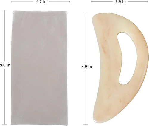 Miniatura 6 de AICNLY Herramienta grande de masaje gua sha, masajeador de drenaje linfático, herramientas de masaje de raspado muscular, herramientas de escultura