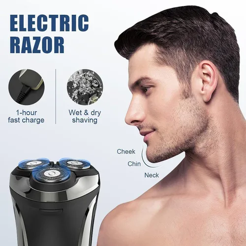 Miniatura 3 de Snapbuy - Maquinilla de afeitar eléctrica para hombres, Snapbuy Pro of Father, afeitadoras eléctricas para hombres, afeitadora inalámbrica Negro