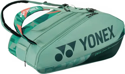 Miniatura 6 de Bolsa de raqueta de tenis profesional Yonex Pro 12, Estuche de viaje para equipo de tenis de 12 raquetas con múltiples compartimentos, Mochila