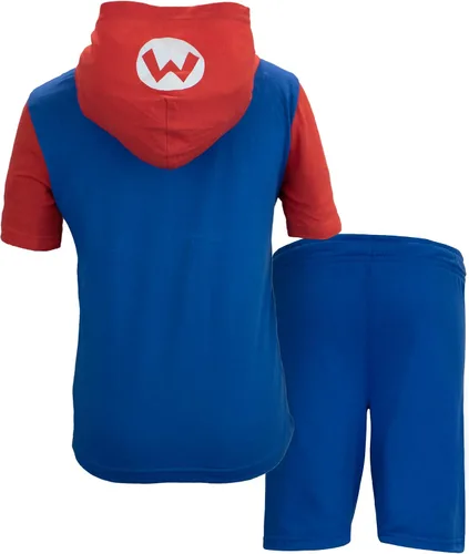 Miniatura 5 de Nintendo Personajes Super Mario - Disfraz ligero de manga corta con capucha y pantalones cortos
