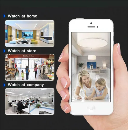 Miniatura 4 de Mini cámaras inalámbricas, 1080P HD WiFi pequeña cámara de video con detección de movimiento, visión nocturna y control de aplicaciones, cámara