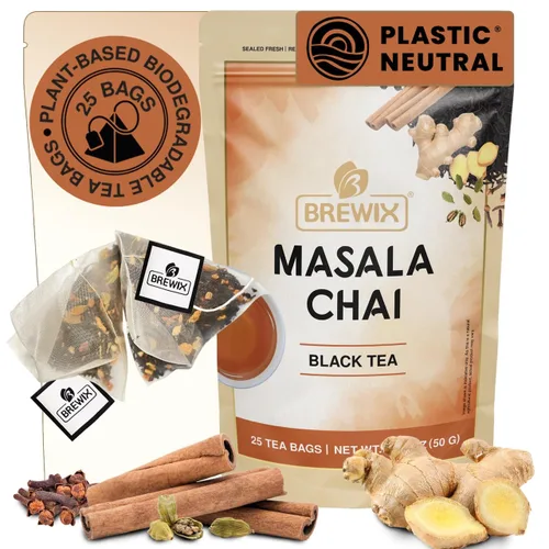 Miniatura 29 de BREWIX, Bedtime Blossom - Té suelto de hierbas (más de 50 tazas) sin cafeína y totalmente natural Mezcla relajante floral nocturna Rooibos