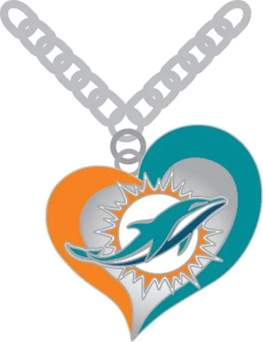Miniatura 22 de Collar con colgante de corazón en espiral de la NFL - Joyería de regalo para mamá, esposa, hermana, hija, mejor amiga - Regalo ideal