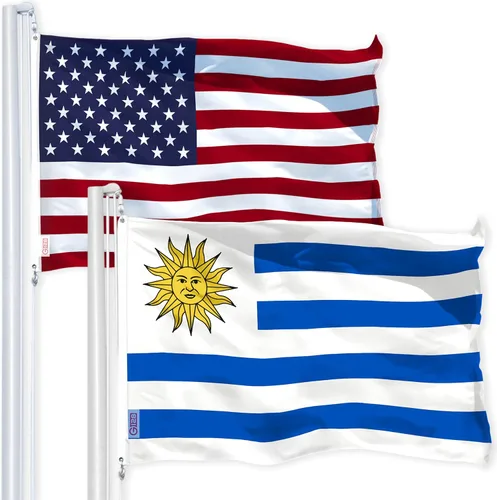 Miniatura 18 de Banderas colombianas de Estados Unidos y Colombia 3x5 FT Combo Impreso Poliéster 150D por G128 Estados Unidos + Colombia