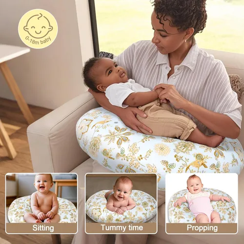 Miniatura 3 de x-vesolje Almohada de lactancia para bebé para amamantar, almohada de alimentación ajustable para alimentación con biberón, esenciales de lactancia