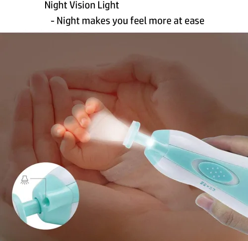 Miniatura 3 de Limpiador de uñas para bebés – Kit de cortaúñas eléctrico seguro – recortador de uñas para recién nacido o para niños y niñas de los pies – funciona