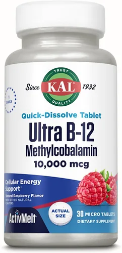 Miniatura 13 de KAL Vitamina B-6 B-12 Ácido Fólico DropIns, Gotas de Suplemento Líquido de Vitamina B, Salud del Corazón, Energía, Soporte de Glóbulos Rojos
