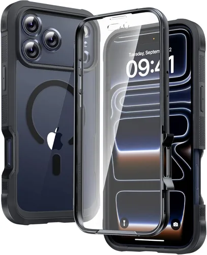 Miniatura 41 de Diaclara - Funda compatible con iPhone 11, carcasa resistente de cuerpo completo con protector de pantalla integrado sensible al tacto y Transparente