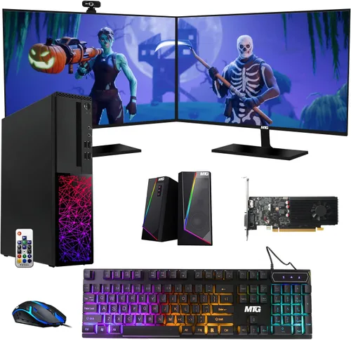 Miniatura 13 de TechMagnet PC de escritorio para juegos, Intel i5 6ª generación, Galaxy, 16 GB de RAM, SSD de 1 TB, monitor MTG de 24 pulgadas, teclado RGB, GT