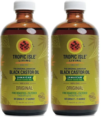 Miniatura 9 de Isla Tropical, aceite negro de castor jamaiquino con lavanda- 4 onzas botella de plástico PET