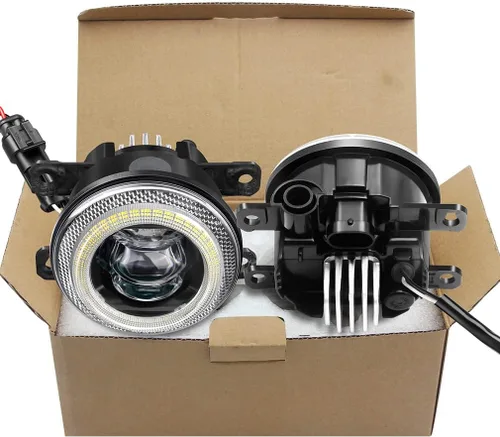 Miniatura 9 de Faro Antiniebla LED con Lente de Reemplazo de Ojo de Ángel con Anillo de Halo para Ford 13-16 Fusion, 11-15 Explorer, 08-14 Focus, 15-17 Mustang