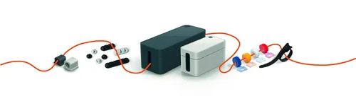 Miniatura 6 de Durable Cavoline - Clips para cables de gestión de cables, paquete de 6 clips autoadhesivos de grafito para 1 cable, perfectos para una gestión