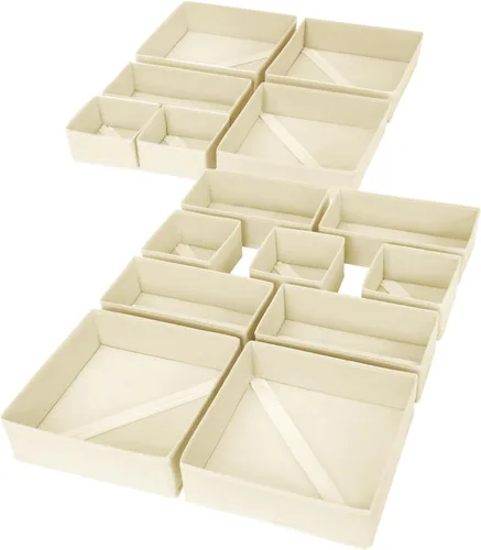 Miniatura 20 de DIMJ Organizador de cajones para ropa, paquete de 6 unidades, organizadores plegables para bebé, organizador de almacenamiento y cómoda