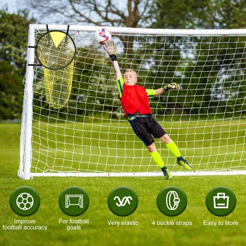 Miniatura 3 de Football Target Net, 16" Easy-to-Attach Soccer Goal Net, Soccer Target Goal for Shooting Training, Improves Accuracy, for Shooting Accuracy