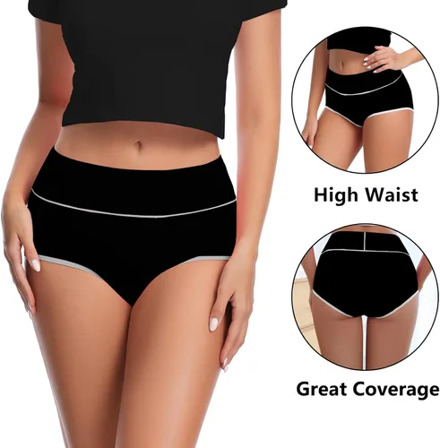 Miniatura 2 de Migbean Ropa interior de cintura alta para mujer, ropa interior para mujer, bragas para mujer, ropa interior de talla grande para mujer, bragas