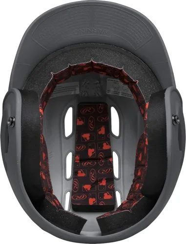 Miniatura 3 de Rawlings Casco de bateo de béisbol R16 Velo Mate Tamaños JR y SR Varios colores Grafito mate