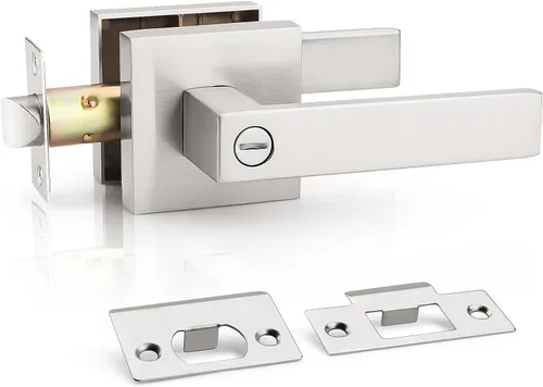 Miniatura 57 de KNOBWELL - Juego de cerradura con 1 picaporte resistente para puertas de una cara, ideal para puertas interiores reversibles, 0.93 libras