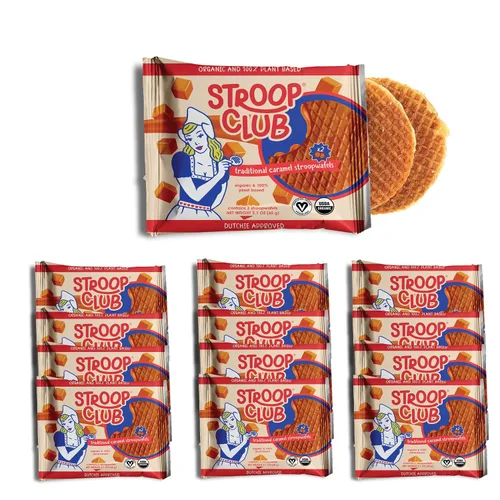 Miniatura 15 de Stroop Club Stroopwafel de Caramelo Orgánico Infusionado con Chai Indulgencia Vegana, a Base de Plantas y Aprobada por los Holandeses - 24