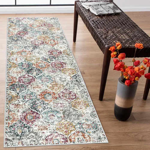 Miniatura 39 de Lahome - Alfombra de marroquí tejida, alfombra para cocina, pasillo, antideslizante, pasillo para entrada, pasillo de lavadero, dormitorio, 274 x