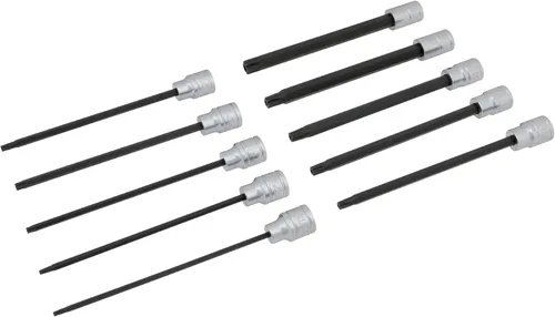 Miniatura 8 de Performance Tool W38750 - Juego de llaves hexagonales SAE de longitud extendida de 7 piezas, enchufes de acero al cromo vanadio con puntas S2