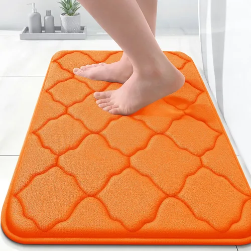 Miniatura 95 de OLANLY Alfombra de Baño de Espuma Viscoelástica de 24 x 16 pulgadas, Ultra Suave y Absorbente, Alfombras de Baño Antideslizantes, Cómodas, Lavables