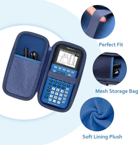 Miniatura 2 de XANAD - Funda de calculadora compatible con Texas Instruments TI-84 Plus CE/TI-84 Plus/TI-Nspire CX II CAS/TI-Nspire CX II/TI-83 Plus/TI-89
