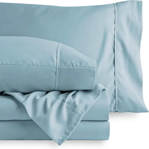 Miniatura 9 de Sábanas de algodón de parcal de 600 hilos para cama de tamaño doble, sábanas de algodón de percal, tamaño doble, doble bolsillo, sábanas de algodón