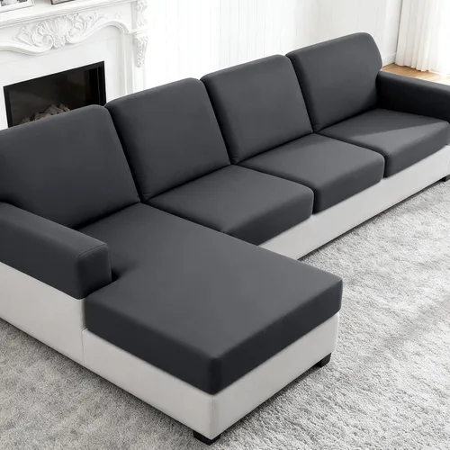 Miniatura 20 de TAOCOCO Fundas de Cojines de Sofá Elásticas Fundas de Asiento de Silla para Sillón, Fundas de Asiento de Sofá de 1 Pieza Protector de Muebles Suave