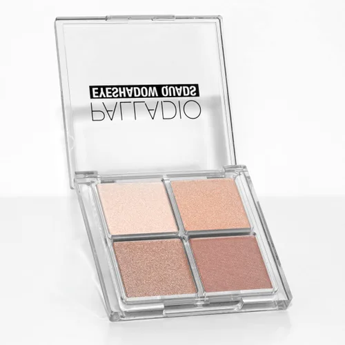 Miniatura 9 de Palladio Sombra de ojos cuádriceps, aterciopelada pigmentada mate mezclable, acabados metálicos y brillantes, fórmula cremosa, paleta de sombra