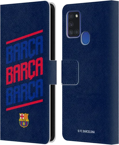 Miniatura 138 de Head Case Designs Funda de piel con licencia oficial del FC Barcelona Barca Crest Graphics para Samsung Galaxy A06 4G