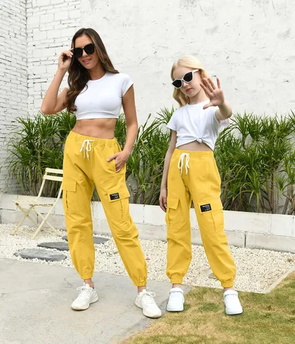 Miniatura 2 de Pantalones cargo casuales para niñas y mujeres, 6 años - mujer 3XL