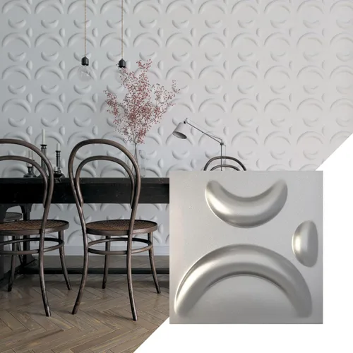 Miniatura 11 de Ekena Millwork WP12X12SEWH 11 7/8 pulgadas de ancho x 11 7/8 pulgadas de alto Sevilla EnduraWall Decorativo 3D Panel de Pared Cubre 0.98 pies Blanco