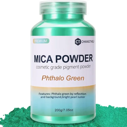 Miniatura 8 de CHANGTIKEJI Polvo de mica – 81 colores – 0.35 oz/botella de pigmento natural en polvo para resina epoxi, fabricación de jabón, fabricación de velas