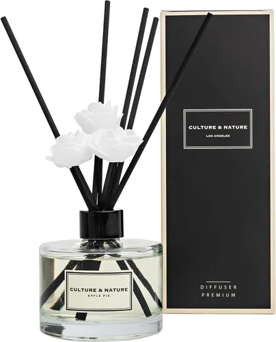 Miniatura 25 de CULTURE & NATURE - Set de difusor de varillas de 6.7 onzas líquidas (200ml) - Difusor con varillas perfumado a vainilla - Fragancia para el hogar