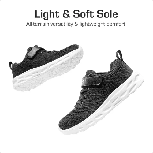 Miniatura 4 de DREAM PAIRS Zapatos deportivos para niños y niñas, tenis EZ-Ons GoGetters para correr, atléticos, para niños pequeños y grandes