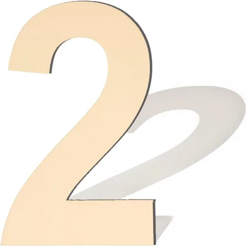 Miniatura 9 de Números de madera sin acabar - 3 grande de 15 pulgadas, en blanco y grande para manualidades de bricolaje, decoraciones de bodas y fiestas de Número