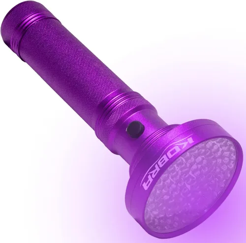 Miniatura 13 de Linterna de luz negra UV Kobra - 100 LED Luz UV portátil y luz negra para detección de orina de mascotas - Inspección de chinches, fugas y dinero