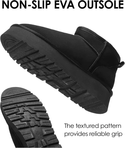 Miniatura 5 de DREAM PAIRS Botas de nieve para mujer, botas de invierno con plataforma y forro de piel sintética