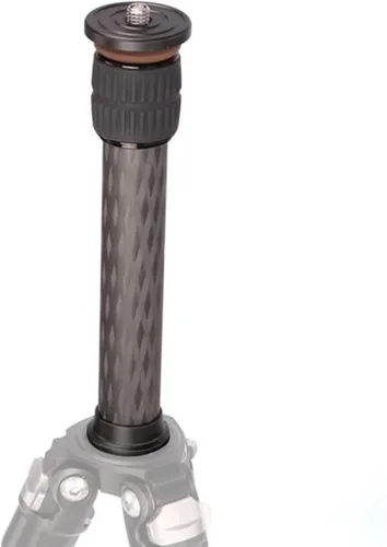 Miniatura 3 de Leofoto Columna central, extensión de trípode adicional, fibra de carbono, 2 secciones ajustables, perno de tornillo convertible, rosca de montaje