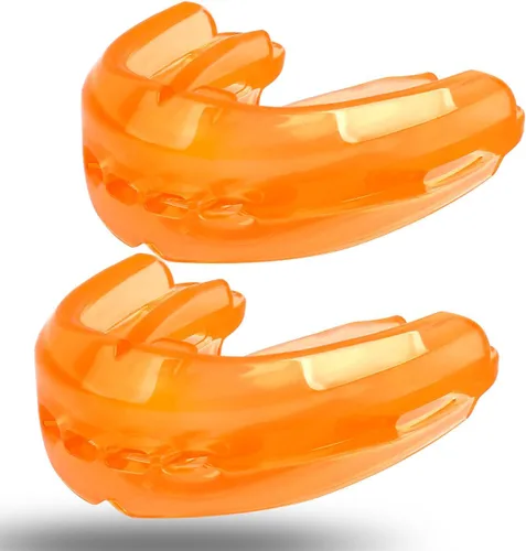 Miniatura 9 de 2 protectores bucales deportivos para adultos jóvenes, protectores bucales para aparatos ortopédicos, protectores bucales de lucha libre