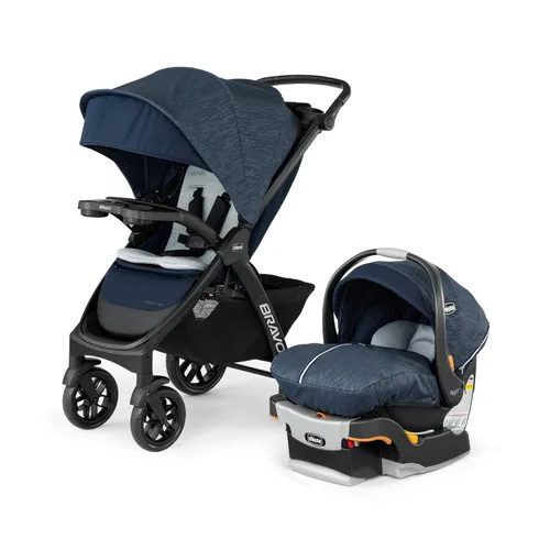 Miniatura 16 de Sistema de viaje Chicco Bravo Primo ClearTex Trio, cochecito plegable Chicco Bravo Primo con asiento de automóvil infantil Chicco KeyFit Max Zip