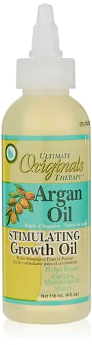 Originals by Africa's Best Aceite de argán terapéutico estimulante para el crecimiento, penetra y rejuvenece el cabello, cuero cabelludo, uñas y