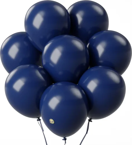 Miniatura 15 de AFTERLOON® - Globos de látex de goma natural de alta calidad, 50 unidades, color azul claro de 10 pulgadas, color mate, duradero, grueso, extra