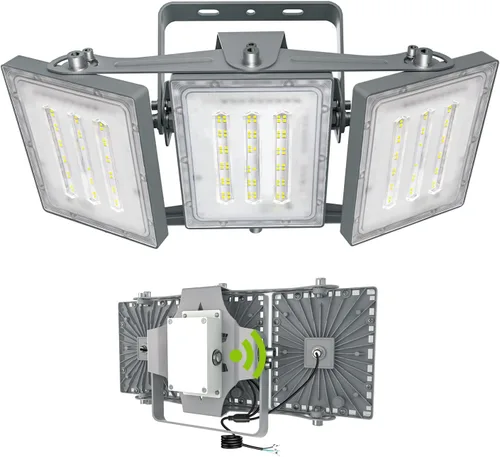 Miniatura 7 de Luces LED de inundación para exteriores, 150 W, 15000 lúmenes, 6000 K, del anochecer al amanecer, iluminación exterior con fotocélula IP66